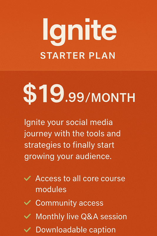 Tier 1: Ignite – Starter Plan